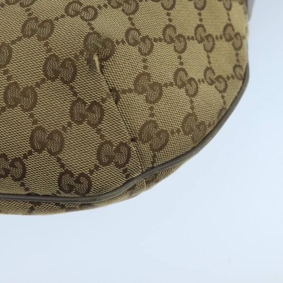 GUCCI Sherry Line GG Canvas Shoulder Bag Beige Gray Pink - Picture 13 of 16